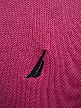 Polo Rosa Nautica Talla M Logo Bordado