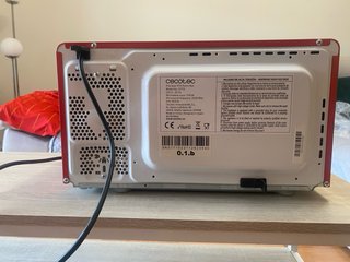 Microondas Retro Cecotec Rojo, como nuevo