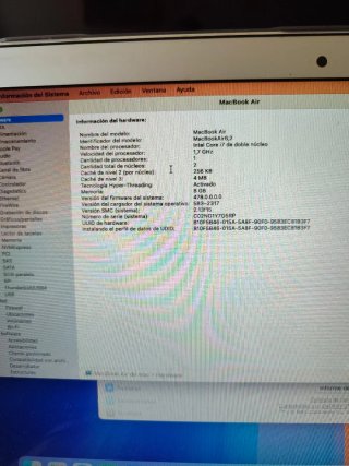 MacBook Air 2014 i7 8GB 250GB