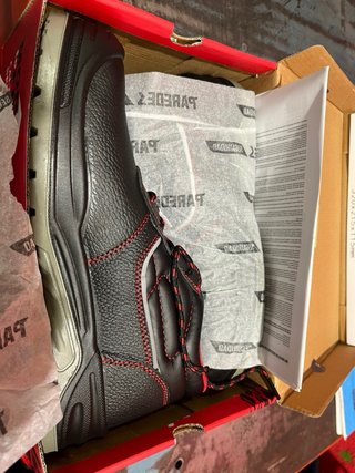 Zapatillas de seguridad Paredes negras y rojas
