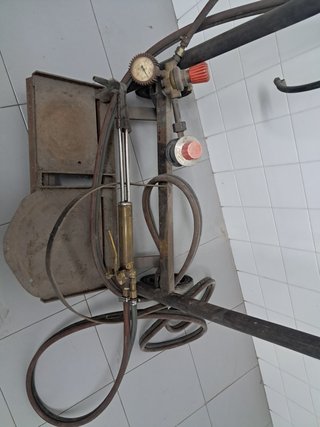 CARRO PORTABOTELLAS OXICORTE Soplete Antorcha