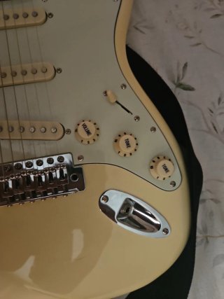 Guitarra SX Eléctrica Color Crema