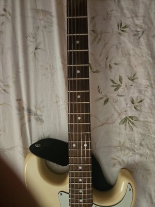 Guitarra SX Eléctrica Color Crema
