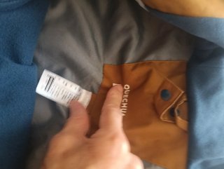 Chaqueta Quechua 3 capas niño marrón 12 -13 años