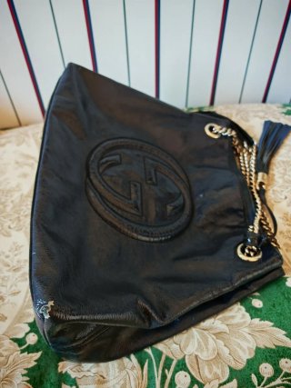 Borsa iconica Gucci Pelle Blu Sono