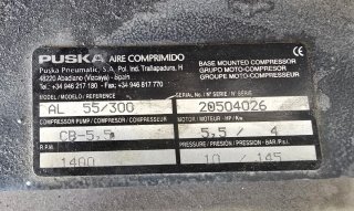 Compresor PUSKA AL 55/300 Aire Comprimido