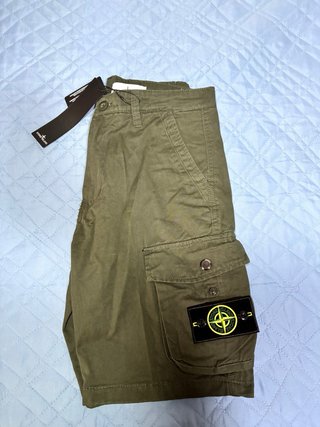 Stone Island Pantalones Cargo Verdes