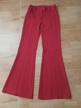 Lote 3 pantalones de vestir acampanados Tallas S