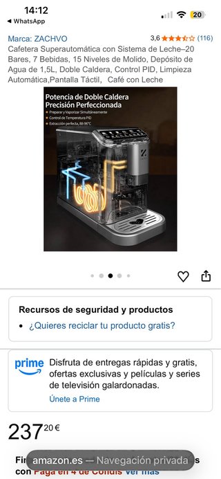 Macchina da caffè superautomatica Zachvo
