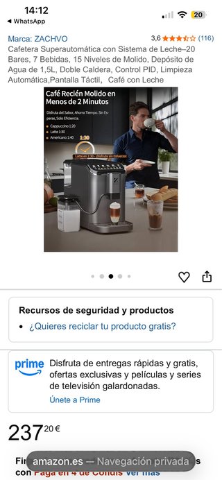 Macchina da caffè superautomatica Zachvo