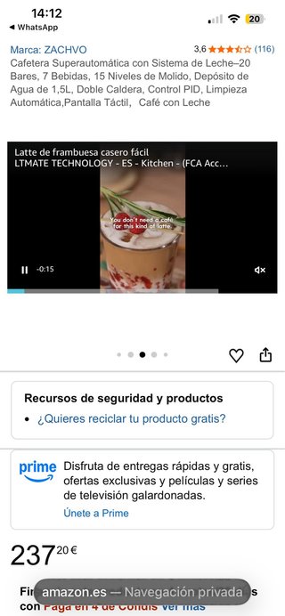 Macchina da caffè superautomatica Zachvo