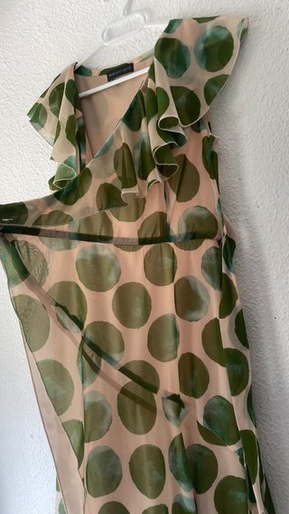 Vestido ARGO&DO lunares verde talla única