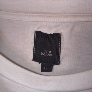 T-shirt River Island Uomo XL Bianco