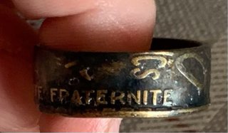 Anillo Moneda Francesa Liberté, Égalité, Fraternit