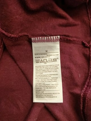Camiseta GAP Athletic Roja
