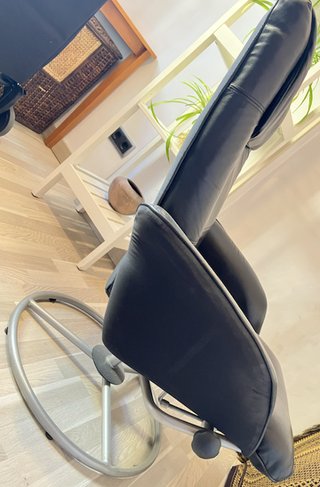 Sillón IKEA MALUNG giratorio + reposapiés