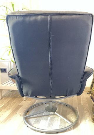 Sillón IKEA MALUNG giratorio + reposapiés