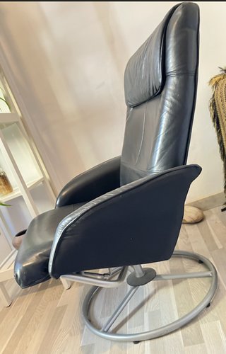 Sillón IKEA MALUNG giratorio + reposapiés