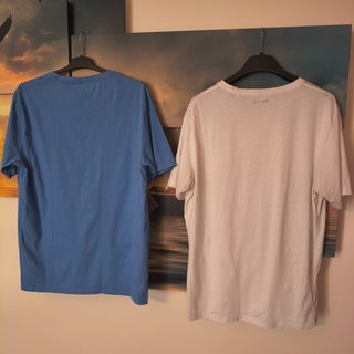 2 T-shirt Bench Uomo XL Bianco Blu