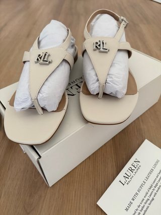 Sandalias Polo Ralph Lauren Beige/Plata