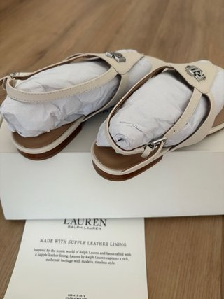 Sandalias Polo Ralph Lauren Beige/Plata