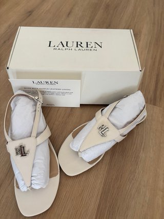 Sandalias Polo Ralph Lauren Beige/Plata