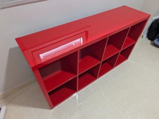 Estantería Kallax Roja IKEA