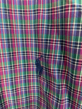 Camisa Ralph Lauren de cuadros morados y azules