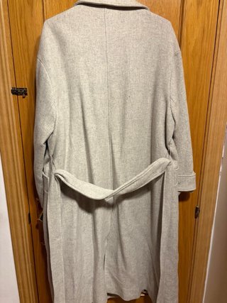 Abrigo Lana Manteco Zara Beige