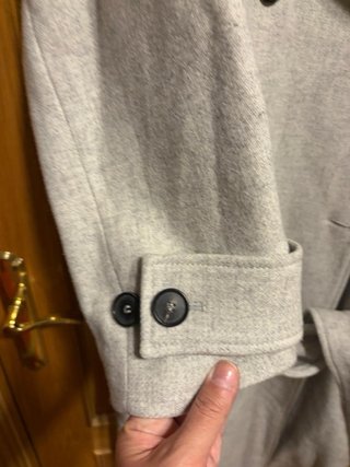 Abrigo Lana Manteco Zara Beige