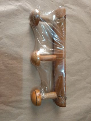 Perchero madera vintage 3 colgadores