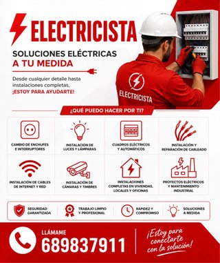 Electricista Profesional a Domicilio