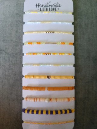 3 Pulseras Hechas a Mano