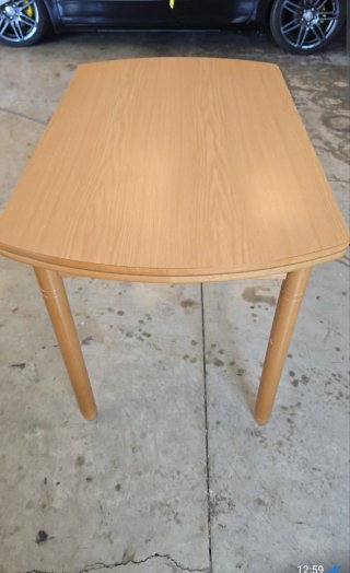 Mesa de madera extensible