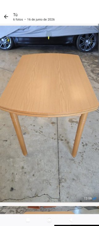 Mesa de madera extensible