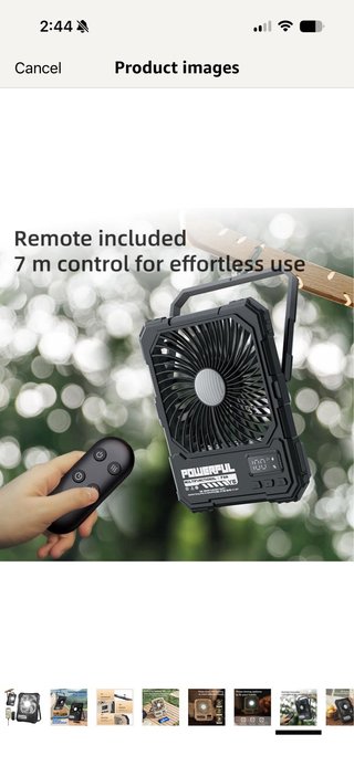 Ventilatore da Campeggio Ricaricabile 20000mAh, Ventilatore