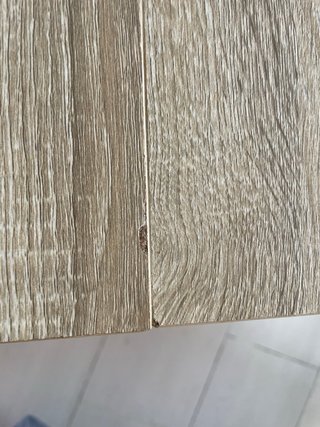 Mesa extensible de madera y metal