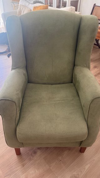 Sillón verde ante
