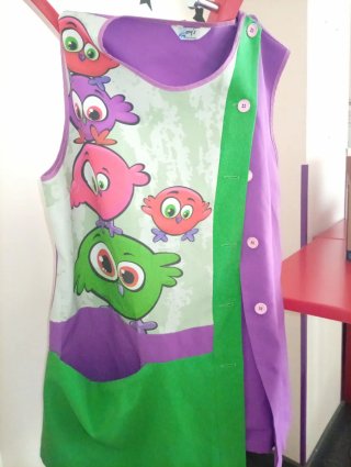 Bata guardería infantil búhos