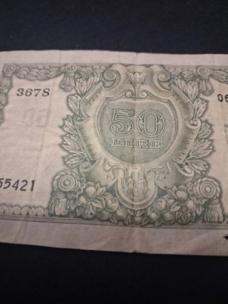 Biglietto di Stato 50 Lire Repubblica Italiana 195