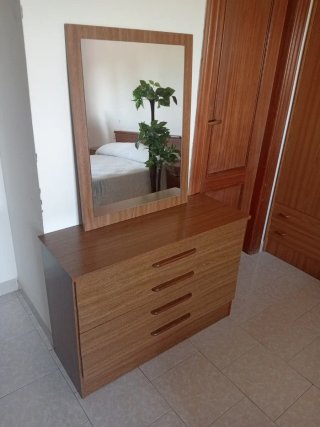 Cama Matrimonio Madera colchon