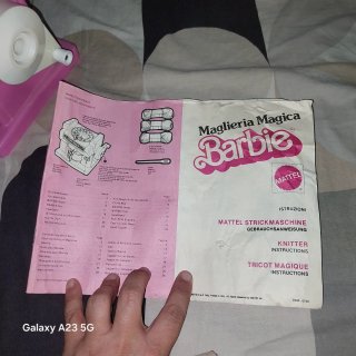 Maglieria Magica Barbie 1974 con manuale