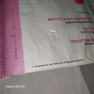 Maglieria Magica Barbie 1974 con manuale