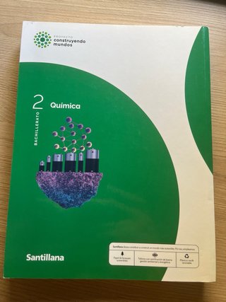 Libro quimica 2 bachillerato Santillana