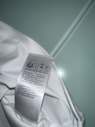 T-shirt Lacoste Branca Tamanho L
