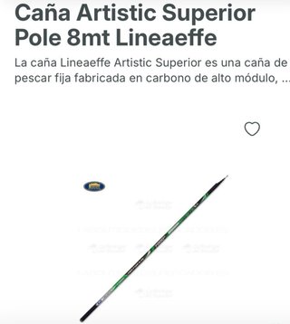 Caña Lineaeffe Artistic 8m Nueva