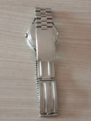 Orologio Roubier vintage argento e bianco