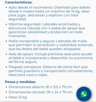 Parque infantil plegable Brevi