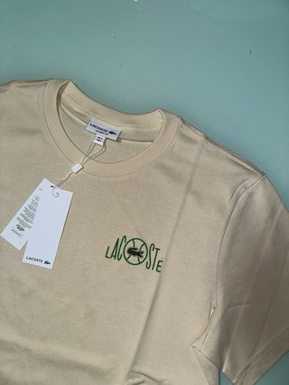 T-shirt Lacoste Bege Tamanho L