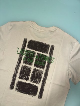T-shirt Lacoste Bege Tamanho L